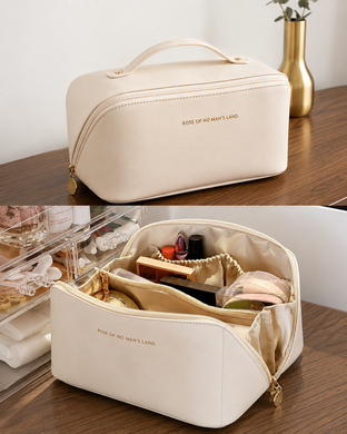 Дорожная косметичка-органайзер для косметики Makeup Bag с 4 отделениями и ручкой 3507 фото