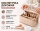 Дорожная косметичка-органайзер для косметики Makeup Bag с 4 отделениями и ручкой 3507 фото 1