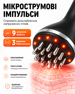 Мікрострумовий антицелюлітний масажер для тіла з вібромасажем та інфрачервоним прогрівом.