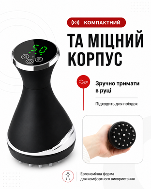 Мікрострумовий антицелюлітний масажер для тіла з вібромасажем та інфрачервоним прогрівом.