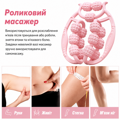 Роликовый массажер для расслабления мышц, лимфодренажа и массажа тела 3522 фото