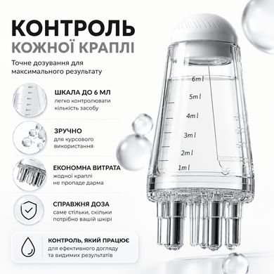 Аппликатор для кожи головы для точного нанесения сывороток и ухода за корнями волос Reclaire, White