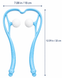 Ручной роликовый массажер для шеи Neck Massager для снятия усталости и напряжения 3478 фото 3