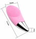Ручна електрична щітка-масажер для обличчя Sonic Facial Brush силіконова 3480 фото 5