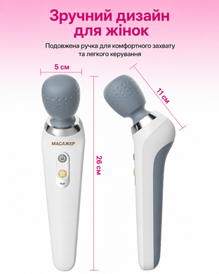 Акумуляторний вібромасажер для обличчя та шиї Ultra Relax, 2 режими, 3 рівні інтенсивності, IPX7 3482 фото