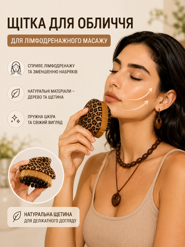 Лимфодренажная массажная щетка для лица, шеи и тела с мягкой щетиной и кейсом для хранения 3486 фото