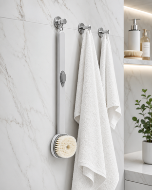 Щітка для душу з довгою ручкою та дозатором для гелю Body Brush для масажа спини та тіла 3495 фото